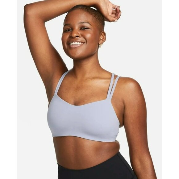 XXL WOMEN'S NIKE ALATE BRA TOP DO6608-443 BABY BLUE - Picture 1 of 8